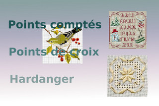 Points de croix, points  comptés - Hardanger